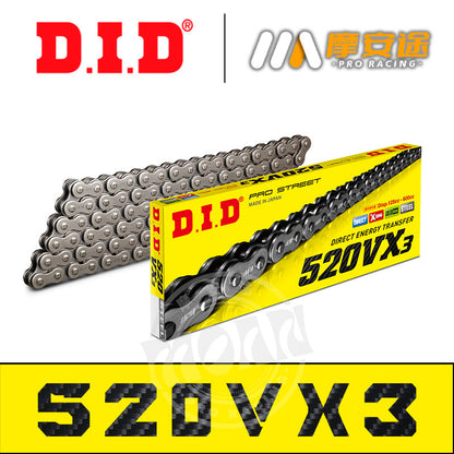 Japan DID Chain 520 525 Oil Seal Chain VX3 ZVM for Honda Kawasaki Chunfeng BMW Motorcycle